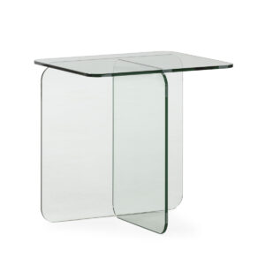 Mesa Auxiliar 50x50x46 Cristal -- Transparente