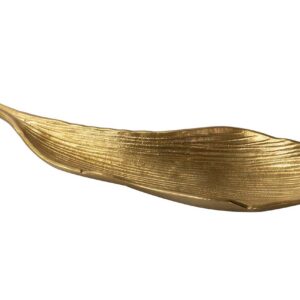 CENTRO DE MESA ALUMINIO DORADO 64x19x2 CM