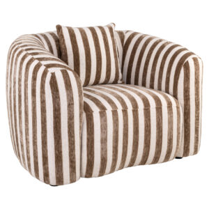 Lounge chair Luxandra stripes sand