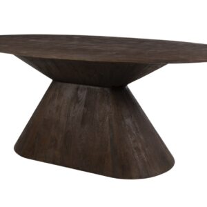 MESA DE COMEDOR MADERA MINDI MARRON 200x100x76 CM