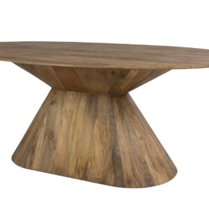 MESA DE COMEDOR MADERA MINDI MARRON 200x100x76 CM
