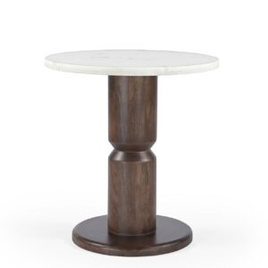 MESA COMEDOR MINDI MARMOL TRAVERTINO 70x70x75 CM