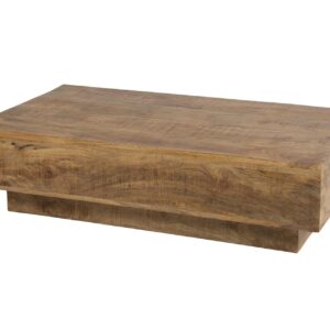 MESA DE CENTRO MADERA MINDI MARRON 120x65x31 CM