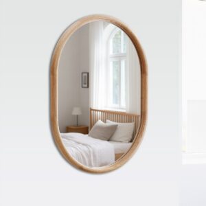 ESPEJO MARCO DE MADERA MARRON 60x7x80 CM