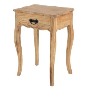 MESITA DE NOCHE 1 CAJON MADERA MINDI 50x40x70 CM