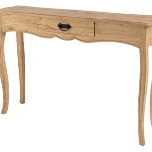CONSOLA 1 CAJON MADERA MINDI MARRON 120x30x80 CM