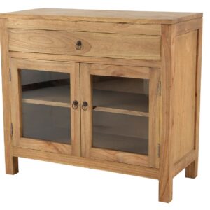 APARADOR MADERA MINDI CRISTAL MARRON 90x40x82 CM