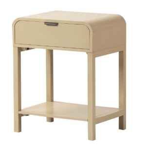 MESITA MDF PINO MARRON NEGRO 48x36x61 CM