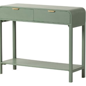 CONSOLA MDF PINO VERDE DORADO 90x32x75 CM