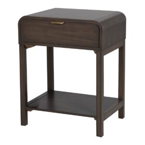 MESITA 1 CAJON PINO MDF MARRON 48x36x61 CM