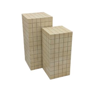 SET 2 PEDESTALES 36x36x80 31x31x66 CM