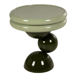 MESA AUXILIAR METAL VERDE 53x53x56 CM