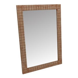 ESPEJO METAL RECTANGULAR TERRACOTA 72x4x102 CM