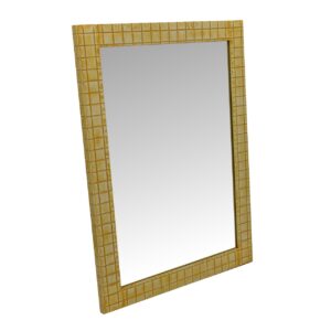 ESPEJO METAL RECTANGULAR AMARILLO 72x4x102 CM