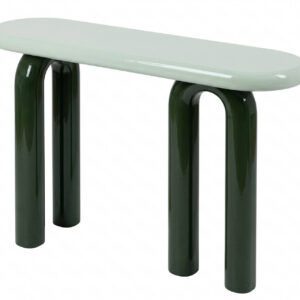 CONSOLA METAL VERDE 120x35x80 CM