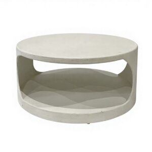 MESA CENTRO MDF BLANCA 80x80x36 CM