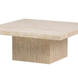 MESA DE CENTRO MDF MARRON 80x80x32 CM