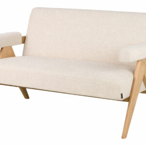 SOFA CHENILLA BLANCO 134x76x85 CM