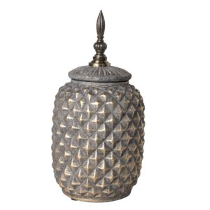 TIBOR CERAMICA RELIEVE MARRON 15x15x22 CM