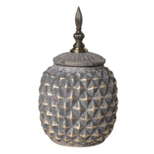 TIBOR CERAMICA RELIEVE MARRON 15x15x17 CM