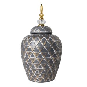 TIBOR RELIEVE CERAMICA MARRON 20x20x32 CM