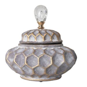TIBOR RELIEVE CERAMICA GRIS 29x29x27 CM