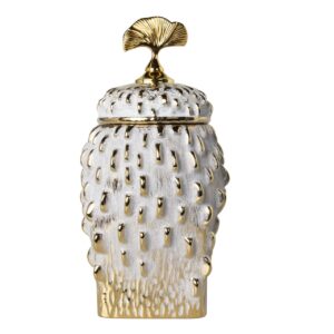 TIBOR RELIEVE CERAMICA PLATEADO 16x16x30 CM