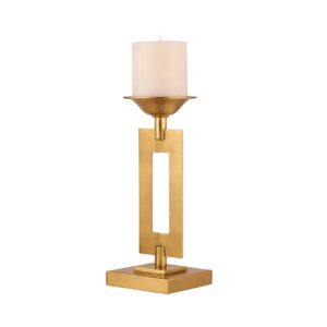 CANDELABRO METAL DORADO 10x10x29 CM