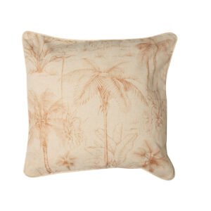 COJIN LINO REVERSIBLE PALMERAS 45x15x45 CM