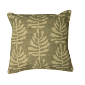 COJIN LINO REVERSIBLE HOJA 45x15x45 CM