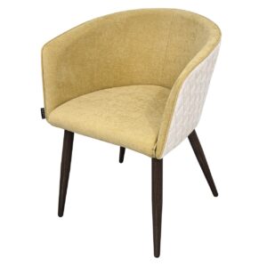 SILLA CHENILLA MOSTAZA BEIGE 55x57x76 CM