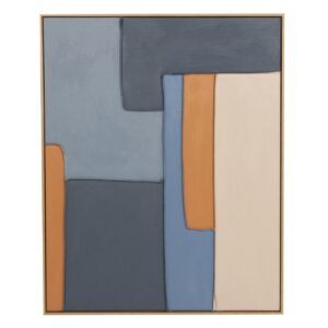 CUADRO ABSTRACTO 100% PINTADO A MANO 80x5x100 CM