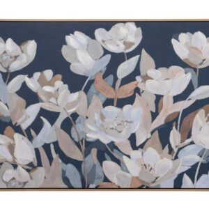 CUADRO FLORES 80% PINTADO A MANO 123x4x83 CM
