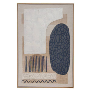 CUADRO ABSTRACTO 80% PITNADO A MANO 83x4x123 CM