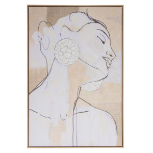 CUADRO MUJER 80% PINTADO A MANO 83x4x123 CM