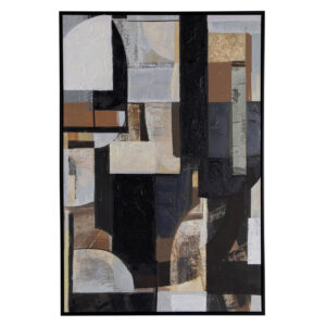 CUADRO ABSTACTO 80% PINTADO A MANO 83x4x123 CM
