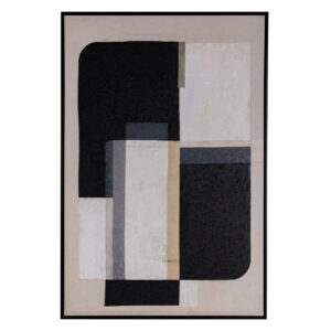 CUADRO ABSTRACTO 80% PINTADO A MANO 83x4x123 CM