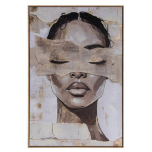 CUADRO MUJER 80% PINTADO A MANO 83x4x123 CM