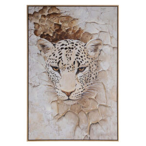 CUADRO TIGRE 80% PINTADO A MANO 83x4x123 CM