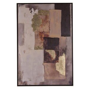 CUADRO ABSTRACTO 80% PINTADO A MANO 83x4x123 CM