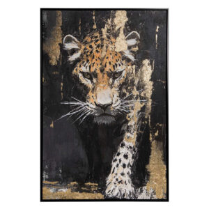 CUADRO TIGRE 80% PINTADO A MANO 83x4x123 CM