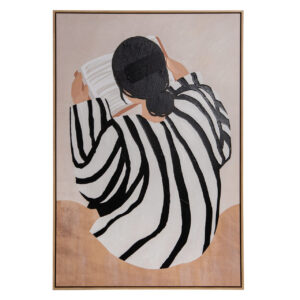 CUADRO MUJER 80% PINTADO A MANO 83x4x123 CM
