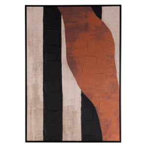 CUADRO ABSTRACTO 80% PINTADO A MANO 83x4x123 CM