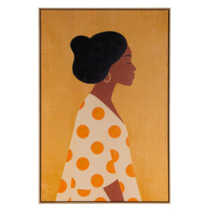 CUADRO MUJER 80% PINTADO A MANO 83x4x123 CM