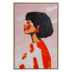 CUADRO MUJER 80% PINTADO A MANO 83x4x123 CM