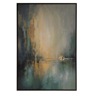 CUADRO ABSTRACTO 80% PINTADO A MANO 83x4x123 CM