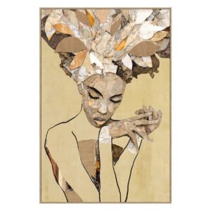 CUADRO SEÑORA 80% PINTADO A MANO 83x4x123 CM