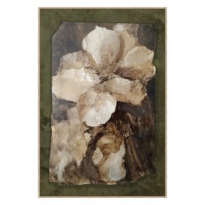 CUADRO FLOR 80% PINTADO A MANO 83x4x123 CM