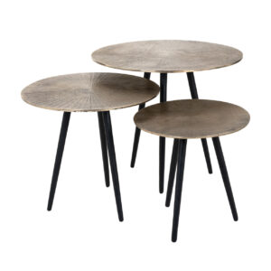 Coffee table Vittorio champagne gold (Set of 3)