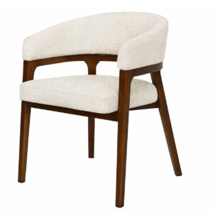 SILLA BOUCLE MADERA ROBLE 58x58x78 CM